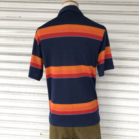 USA製70's〜 OCEAN PACIFICボーダー オールドサーフポロ