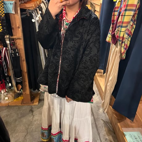 リバーシブル花柄ジャケット