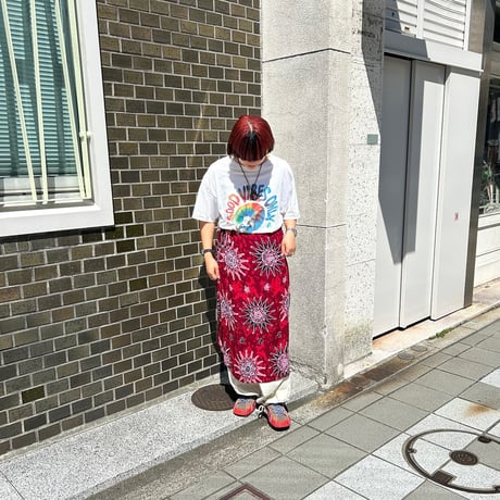 花柄巻きスカート