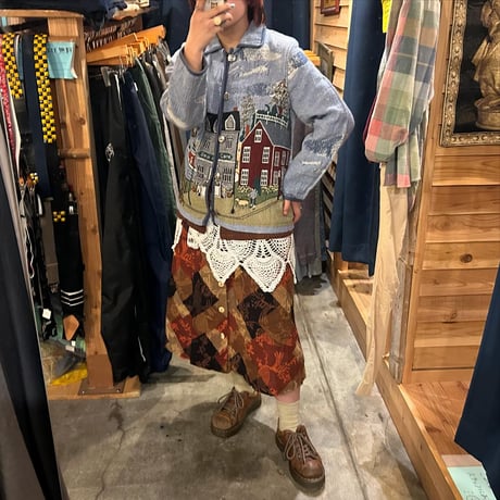 風景柄 ゴブランジャケット