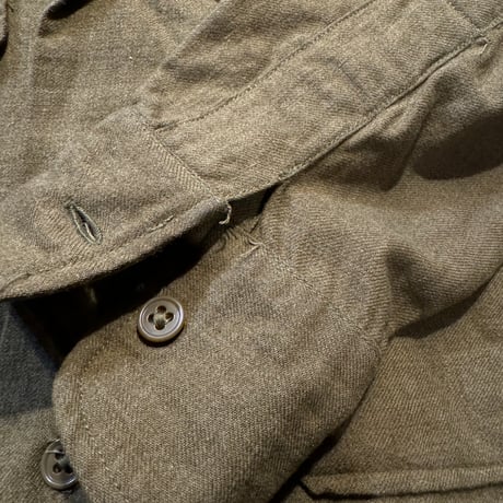 40's Military ウールマスタードシャツ