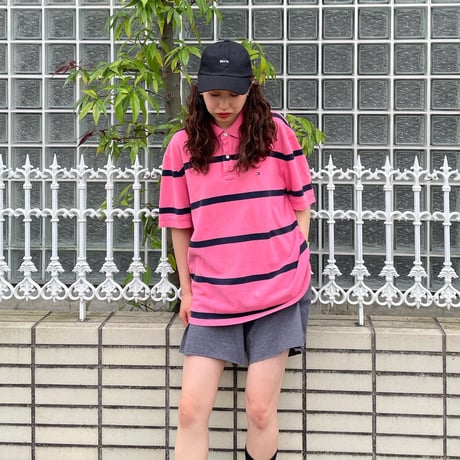 TOMMY HILFIGERボーダーポロシャツ