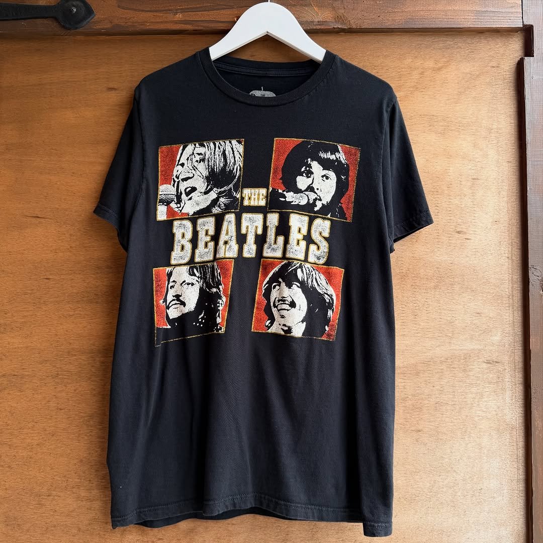 THE BEATLES ALL MY LOVING Tシャツ プリント ブラック THE BEATLES ALL MY LOVING Tシャツ プリント ブラック