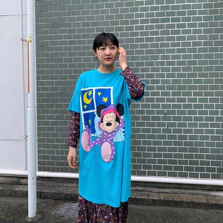スリーピーMickeyTシャツワンピ