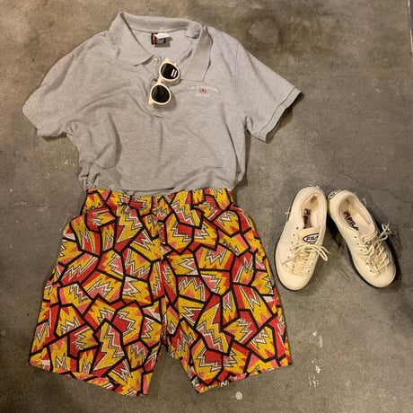 ★SET UP　開襟柄シャツ＆ショーツ