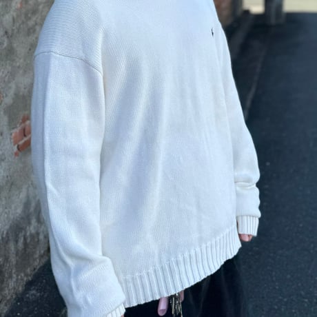 POLO コットンニットセーター  XL