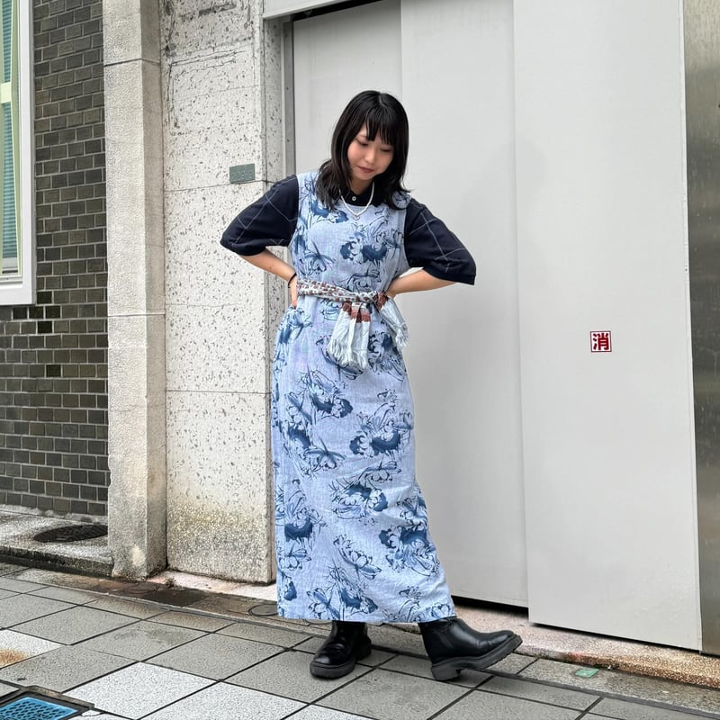 norton mcnaughton 花柄ノースリーブワンピース | CUSTOM FEVER