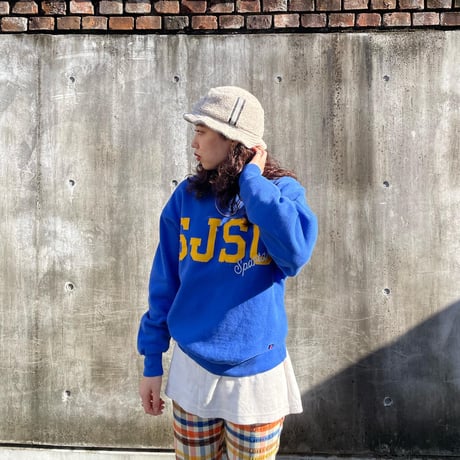 USA製RUSSELL SJSUカレッジスウェット