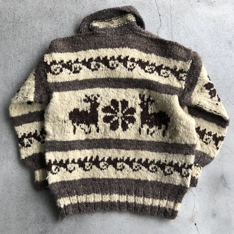Vintage カウチンニットカーディガン