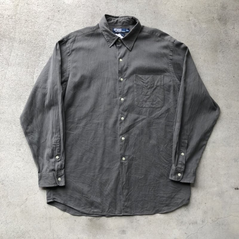 Ralph Lauren 無地シャツ 〝MARLOWE〟L グレー | CUSTOM FEVER