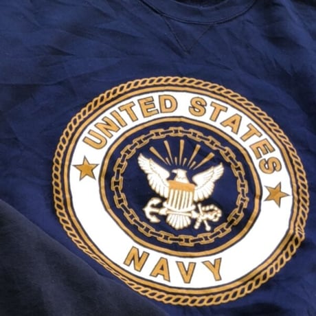 US.NAVY リフレクタープリントスウェット
