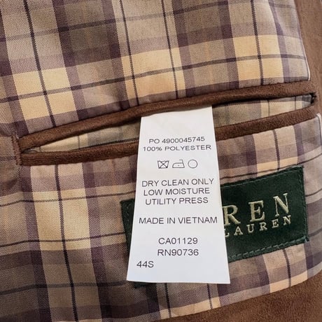 RALPH LAUREN スエードテーラードジャケット