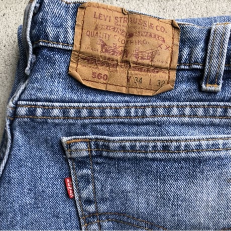 〜90's USA製 Levi's 560 ルーズフィット W34 L32