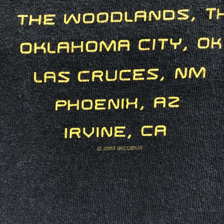 INCUBUS ツアーTシャツ L