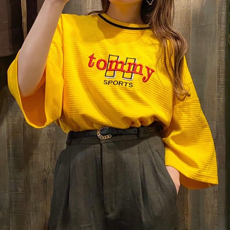 USA製刺繍ポリエステルTシャツ