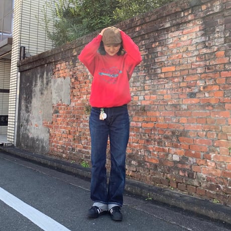 切替プリントスウェット