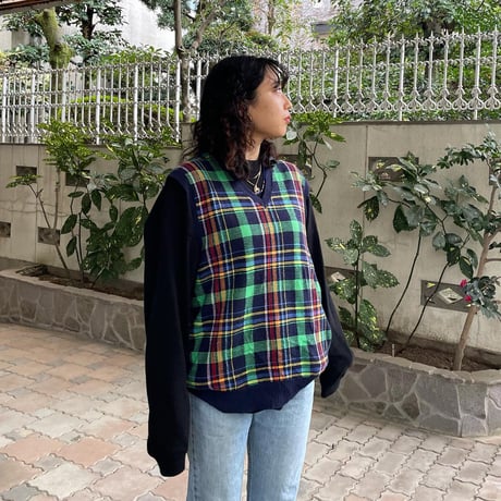 POLO GOLFチェックニットベスト