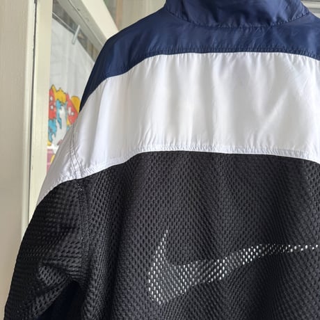 〜00's NIKE ナイロン×メッシュ切り替えジャケット　L