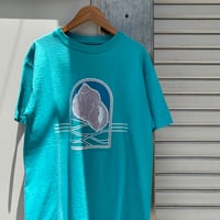 80s〜 USA製　Hanes 貝殻プリントTシャツ