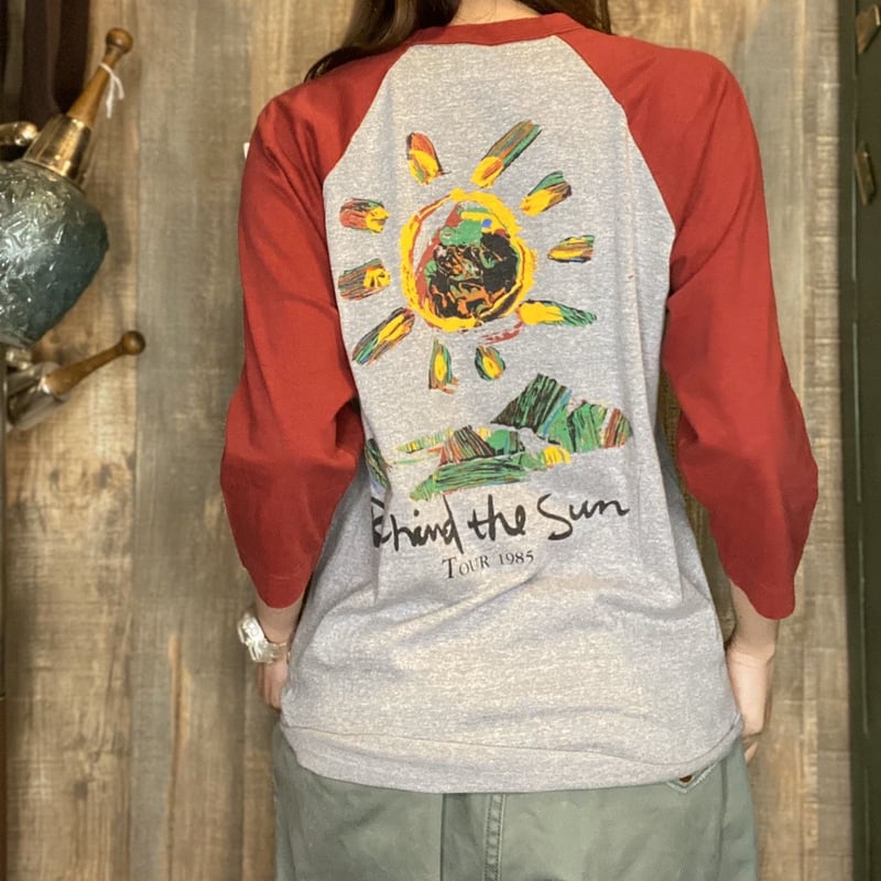 80年代7部袖ラグランスリーブバンドTシャツ ERIC CLAPTON XL 80年代7部袖ラグランスリーブバンドTシャツ ERIC CLAPTON XL