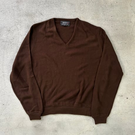 Jantzen USA製　アクリルVネックニット
