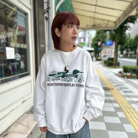 duckプリントトレーナー