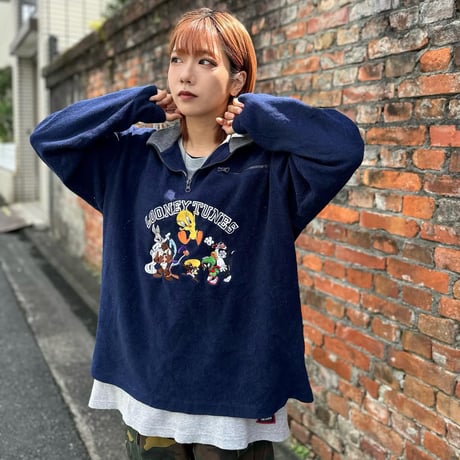ワーナー・ブラザーズ 刺繍フリース