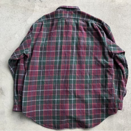 Polo ヘビーネルシャツ L