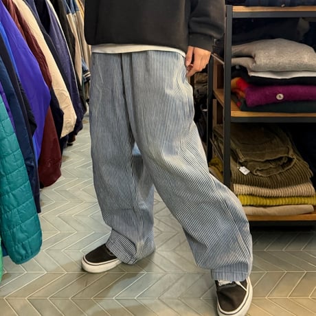 リメイクパンツ ヒッコリーデザイン
