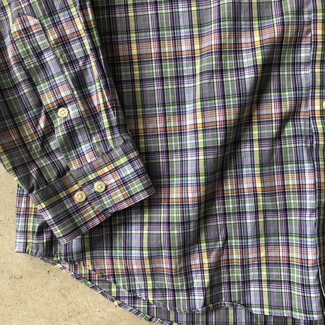 RALPH LAUREN カラフルチェックボタンダウンシャツ