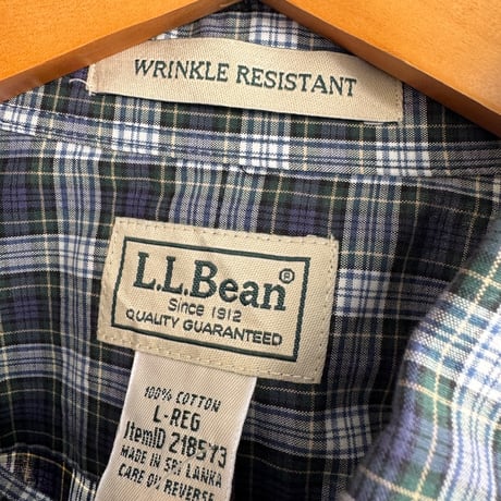 L.L.Bean WRINKLE RESISTANT チェックシャツ L