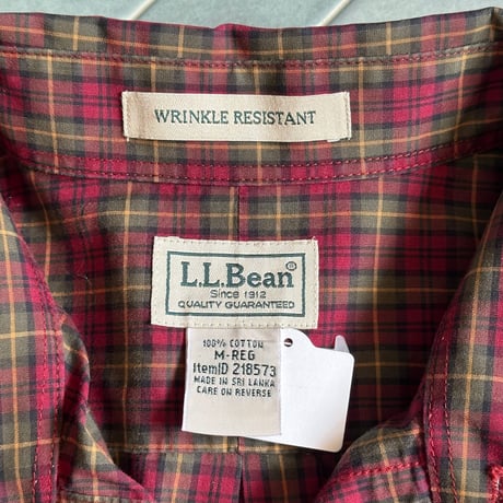 L.L.Bean タータンチェック柄シャツ