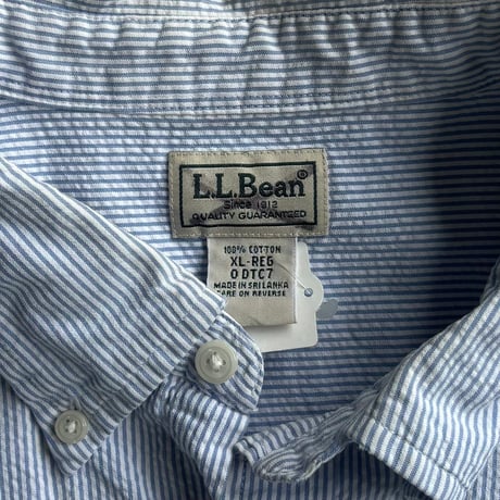 L.L.Bean ストライプシャツ
