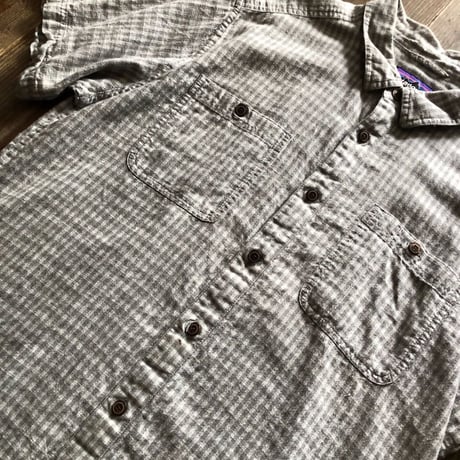 Patagonia半袖 麻×綿シャツ L