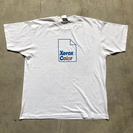 〜90's Xerox 企業物プリントTシャツ XL