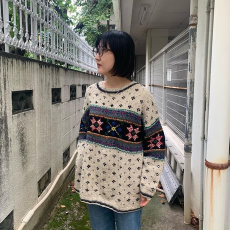 HAND KNITノルディックニット