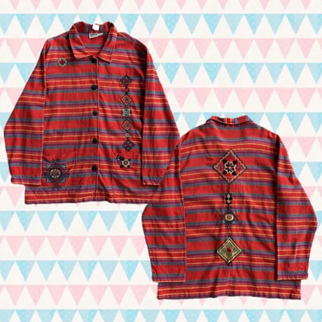エスニック刺繍ジャケット