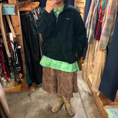 USA製 L.L.Bean ハーフジップフリースプルオーバー