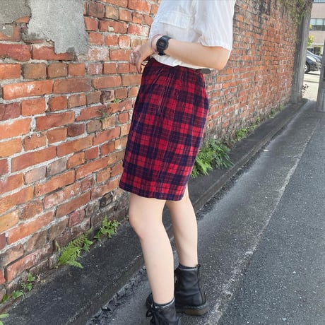 コーデュロイチェックハーフパンツ