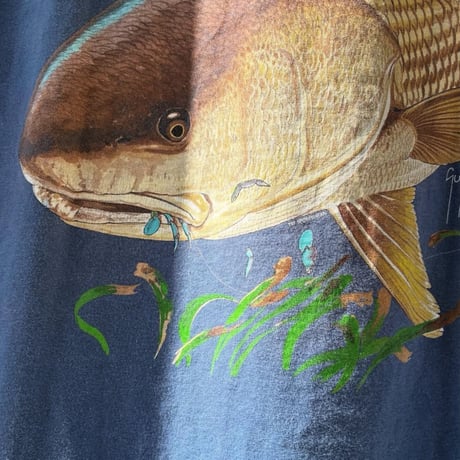 GUY HARVEY 両面プリント魚Tシャツ