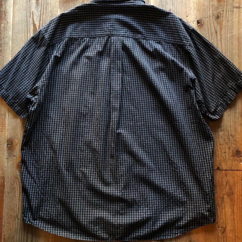 希少90's  RALPH LAUREN  チェックシャツ　リネン混　XL 希少90's RALPH LAUREN チェックシャツリネン混XL