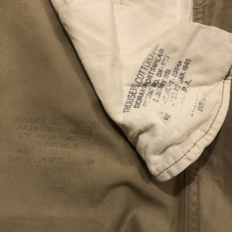 ① Vintage U.S.ARMY M-45 Chino Trousers
