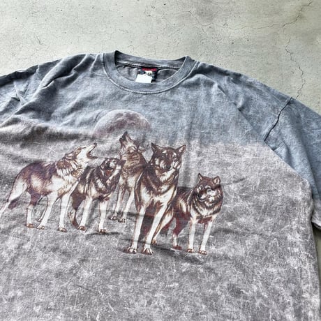 オオカミタイダイTシャツ