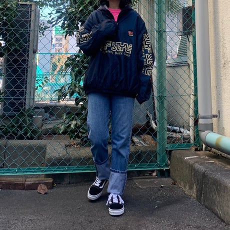 SURF STYLEハーフジップナイロンプルオーバー