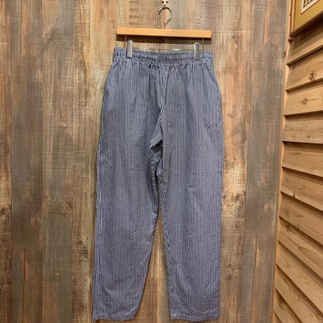 ギンガムチェック柄 シェフパンツ👖