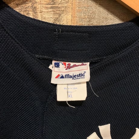 USA製 Majestic Athletic NY ベースボールシャツ