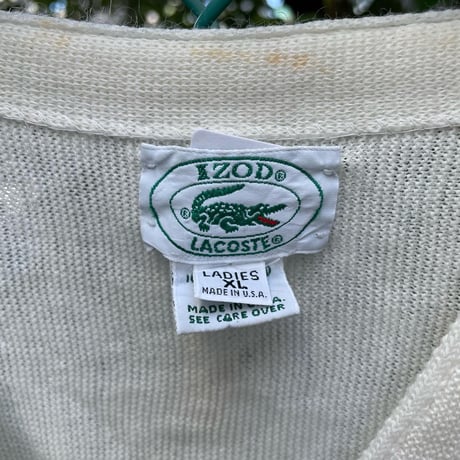 USA製 IZODアクリルニットカーディガン