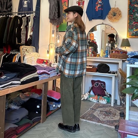 ウールチェックシャツ🧵