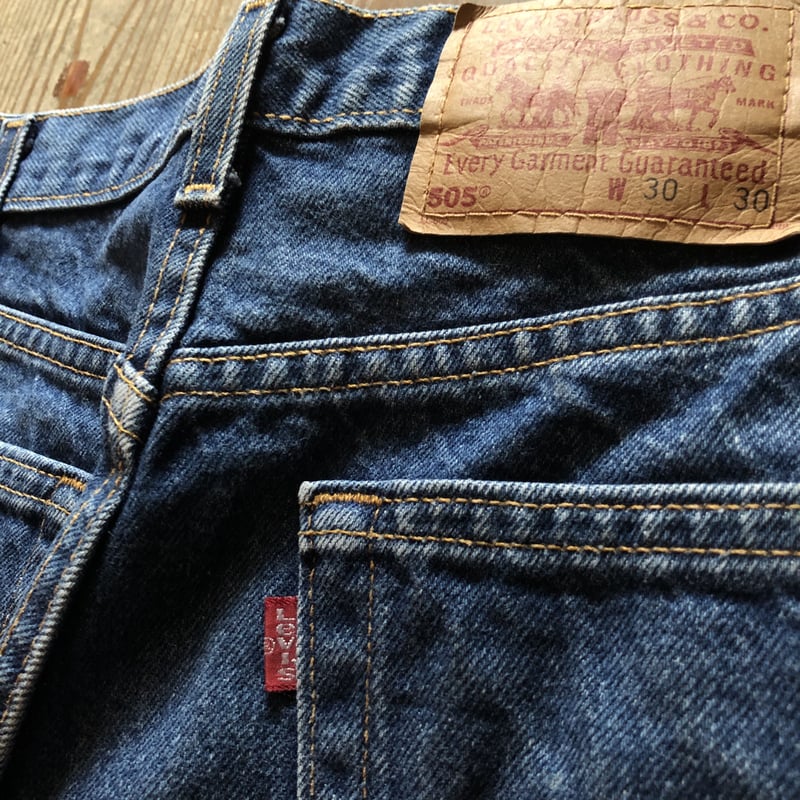 Levi's 505 レザーパッチワークデニム 30 vetements