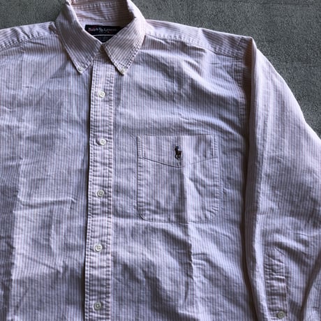 Ralph Lauren ストライプシャツ 〝BIG SHIRT〟  M